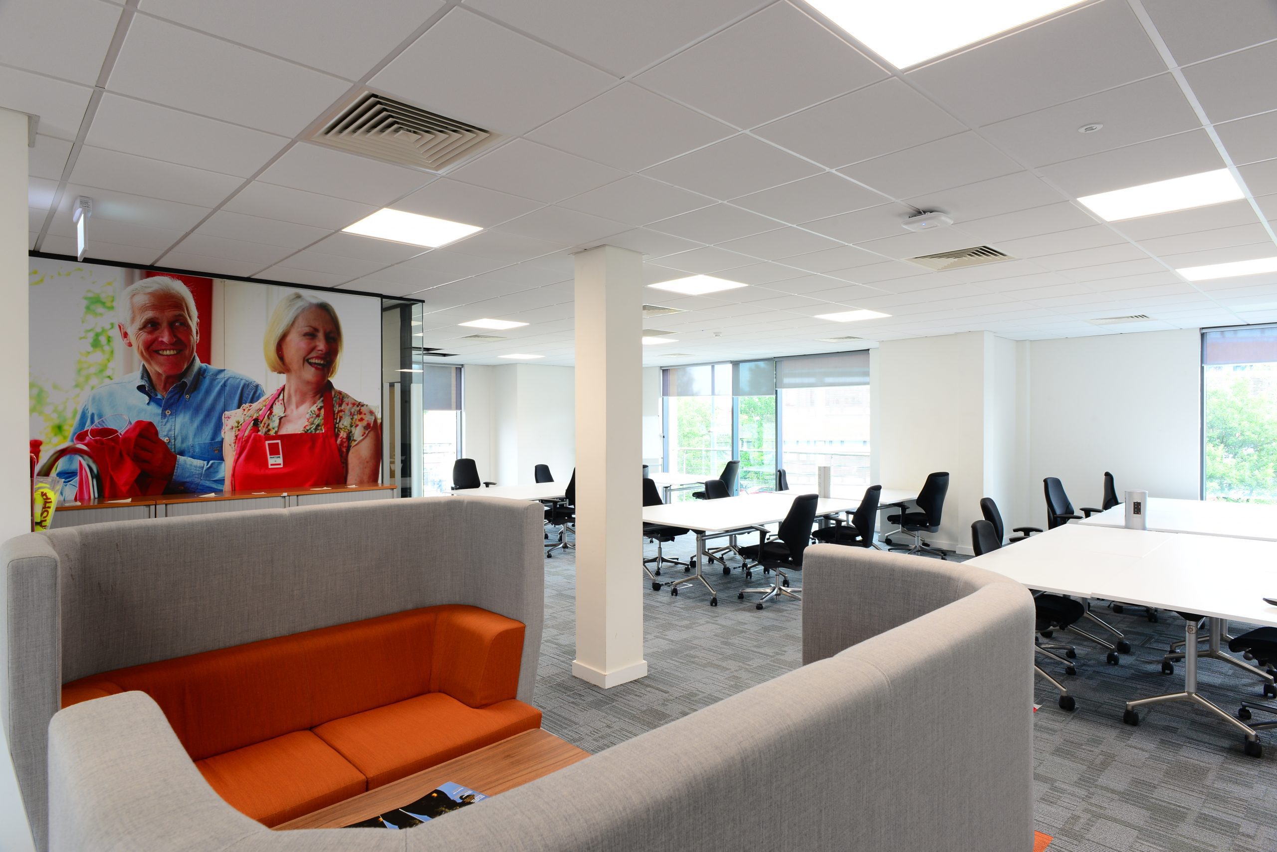 npower Solihull office with Zentia Ceiling Tiles