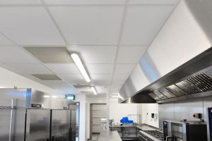 Zentia Ceiling Titles installed on Morley Meadows Primary School