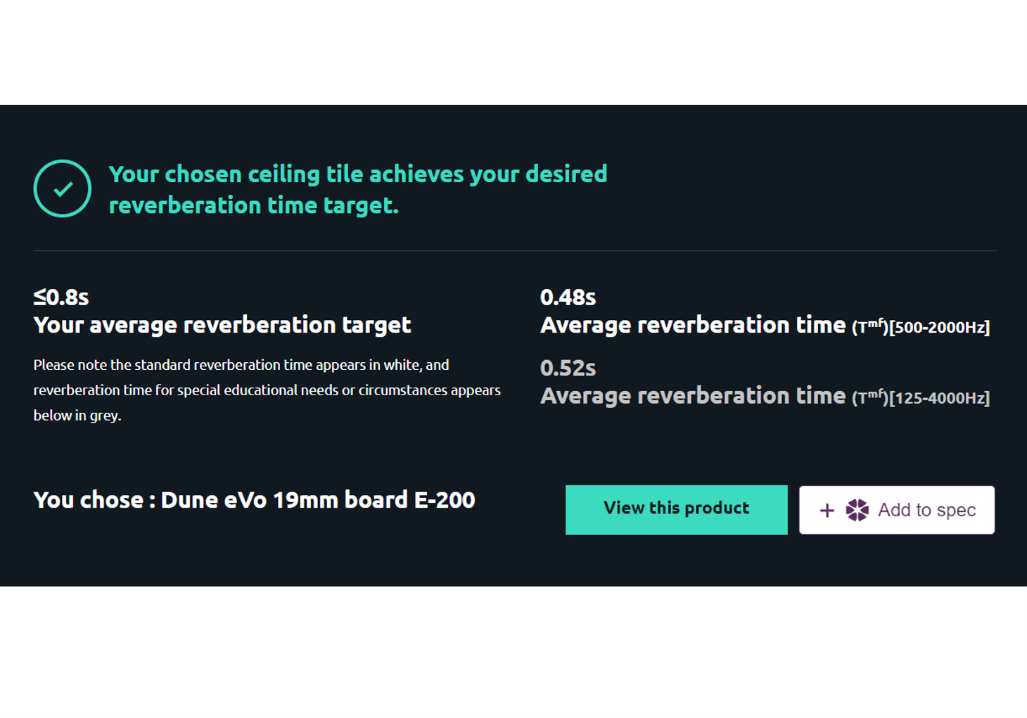 Room Acoustics Calculator Zentia