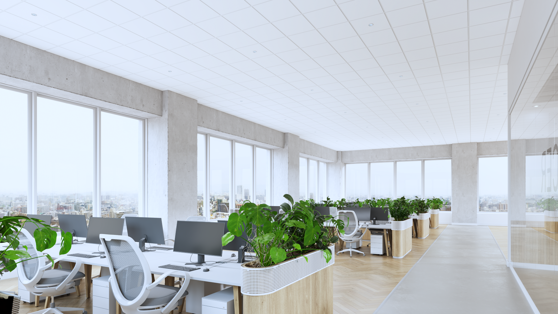 Zentia Ceiling Tile Oplia hA Office