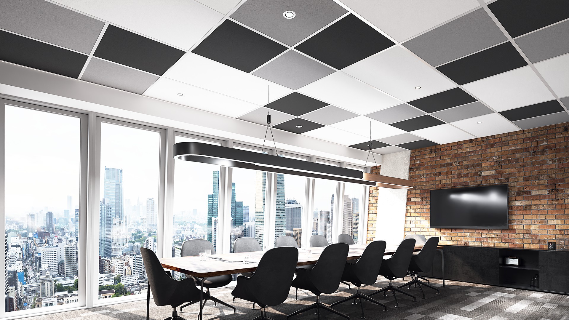 Zentia Nexus Layouts - Berg - Colour Tiles