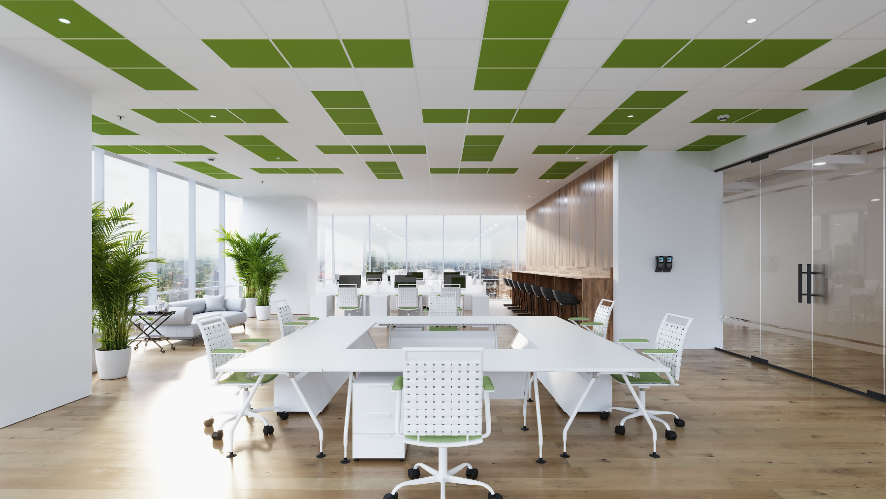 Zentia Ceiling Tile Oplia Flexible Workspace