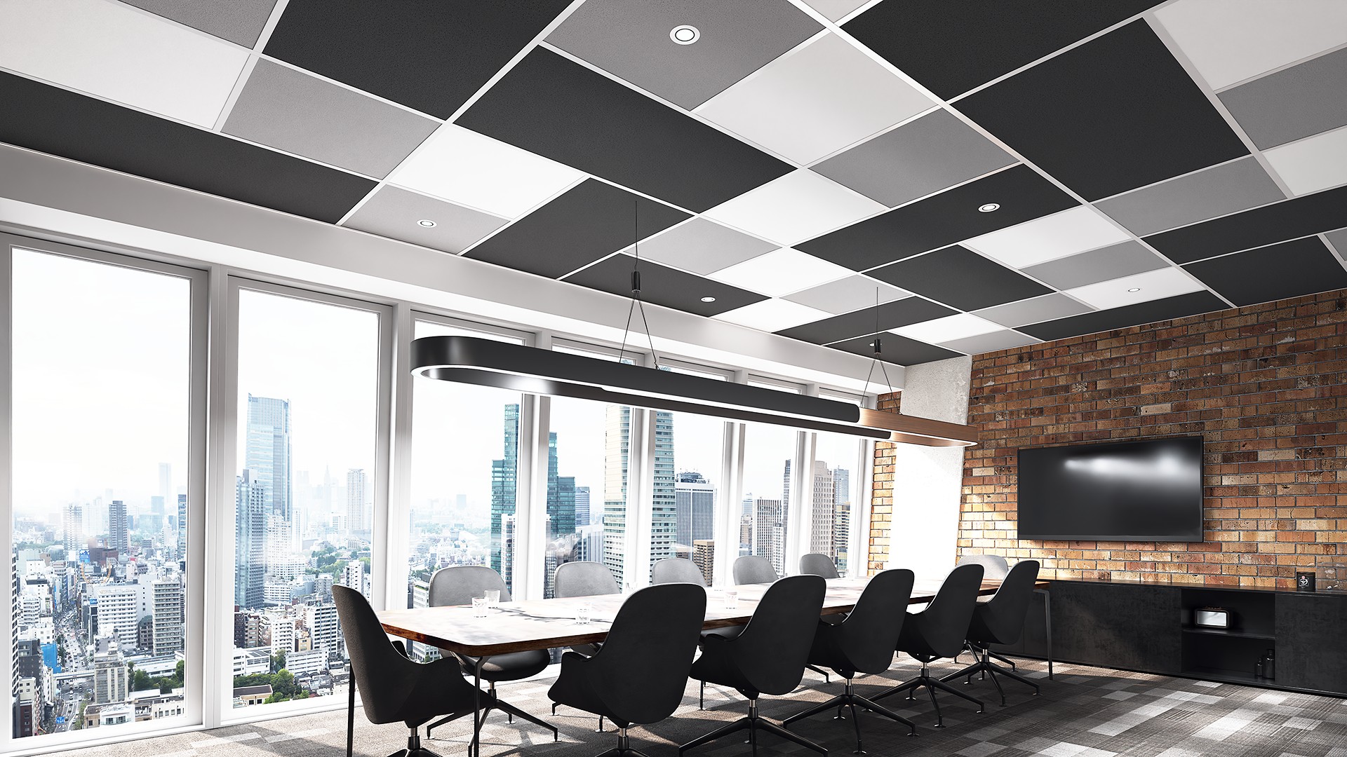 Zentia Nexus Layouts - Array - Colour Tiles