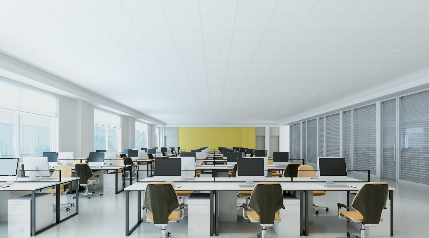 Zentia Ceiling Tile Prestige hA+ Open Plan Office 01