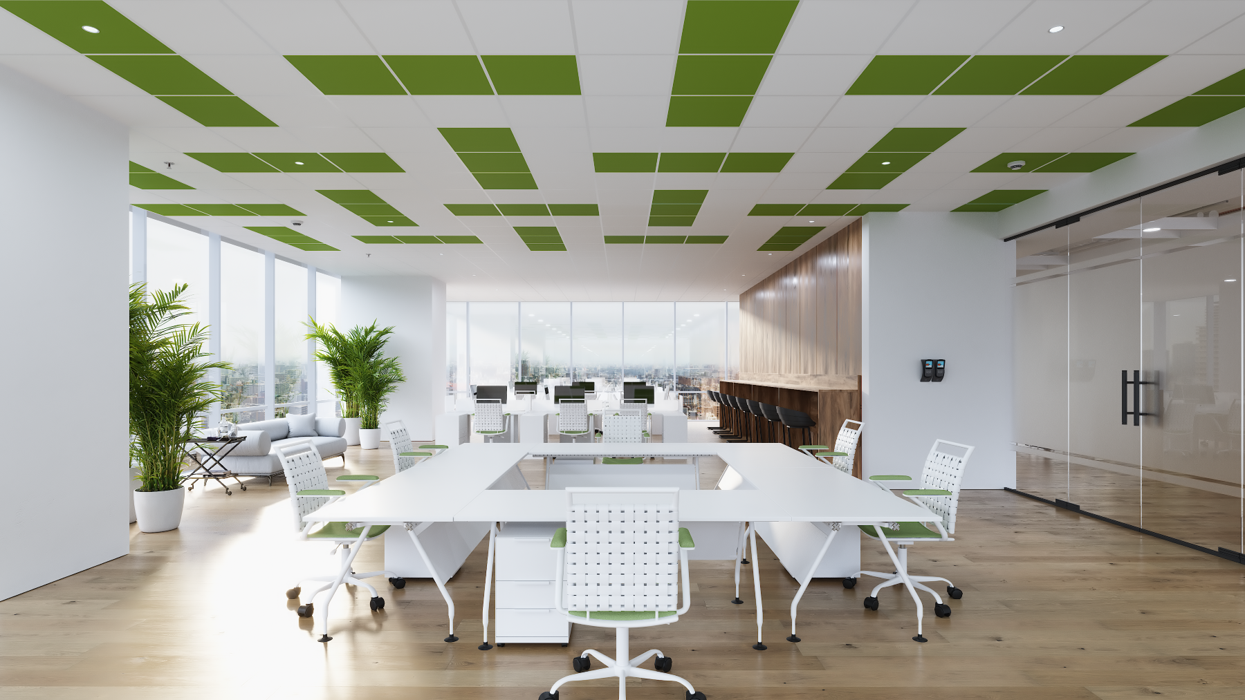 Zentia Ceiling Tile Prestige Colour Flexible Workspace